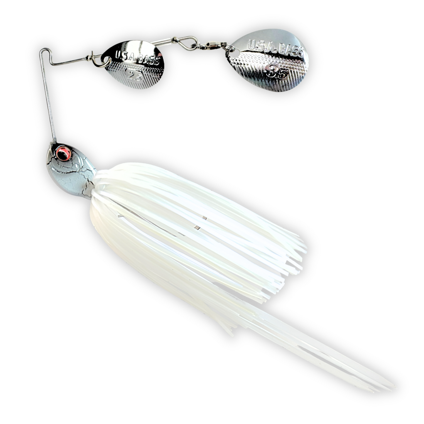 Apache Attack Spinnerbait - White Knight