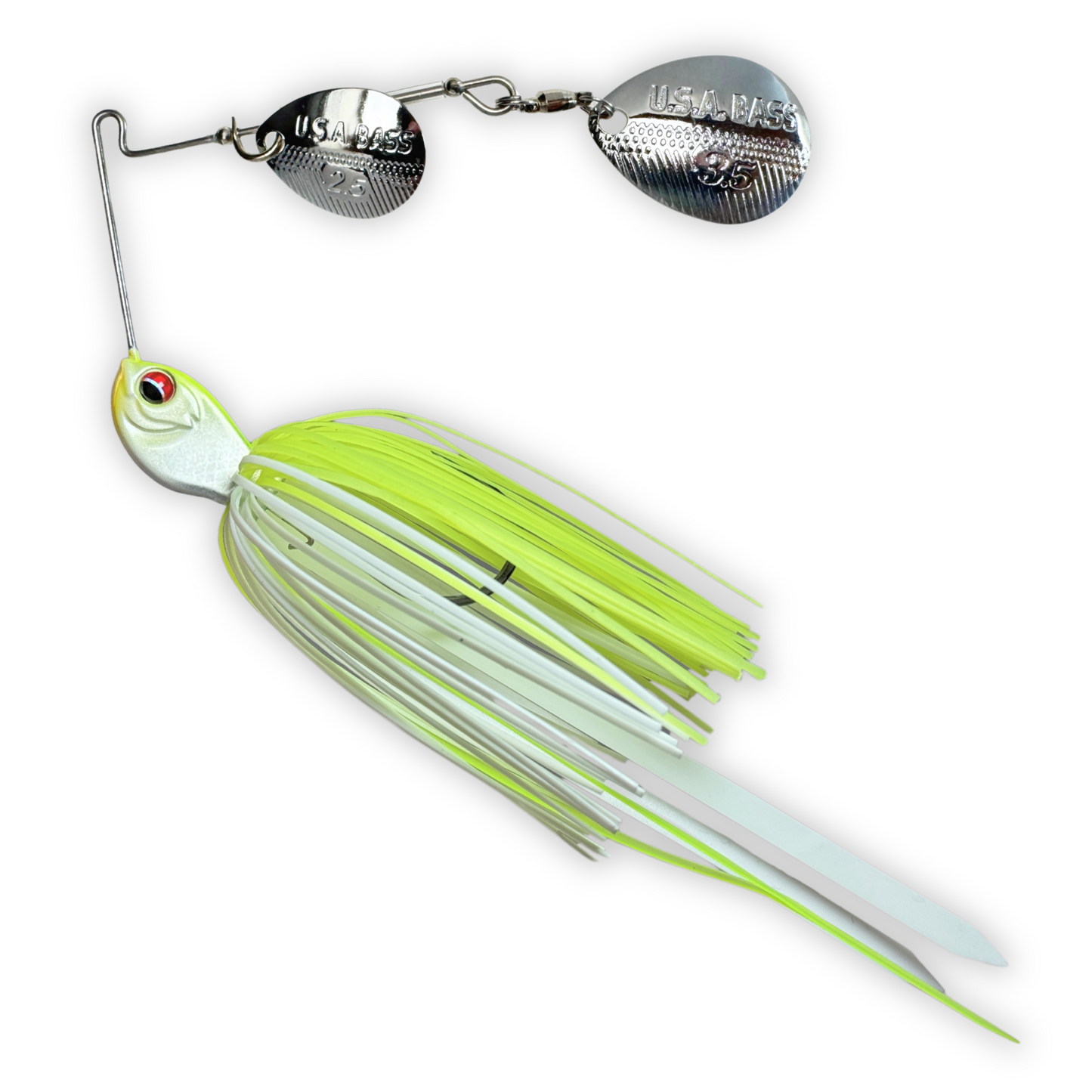 Apache Attack Spinnerbait - White Chartreuse