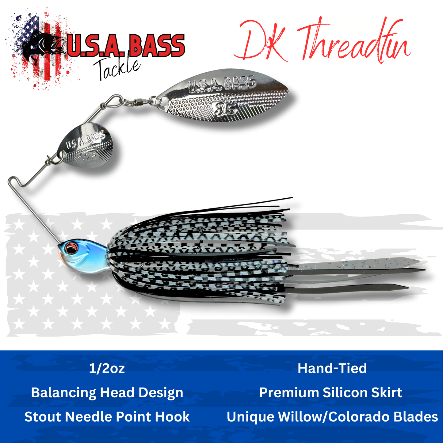 Apache Attack Spinnerbait - DK Threadfin Shad