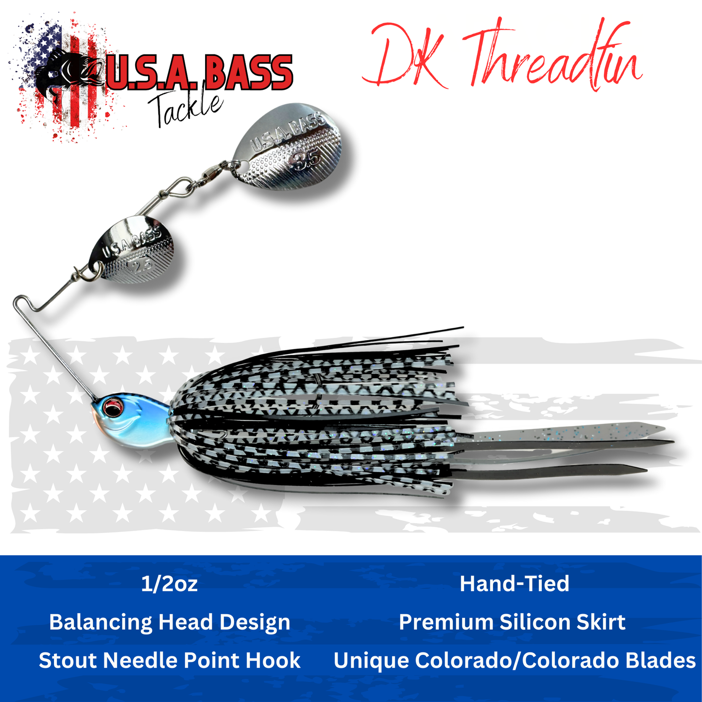 Apache Attack Spinnerbait - DK Threadfin Shad