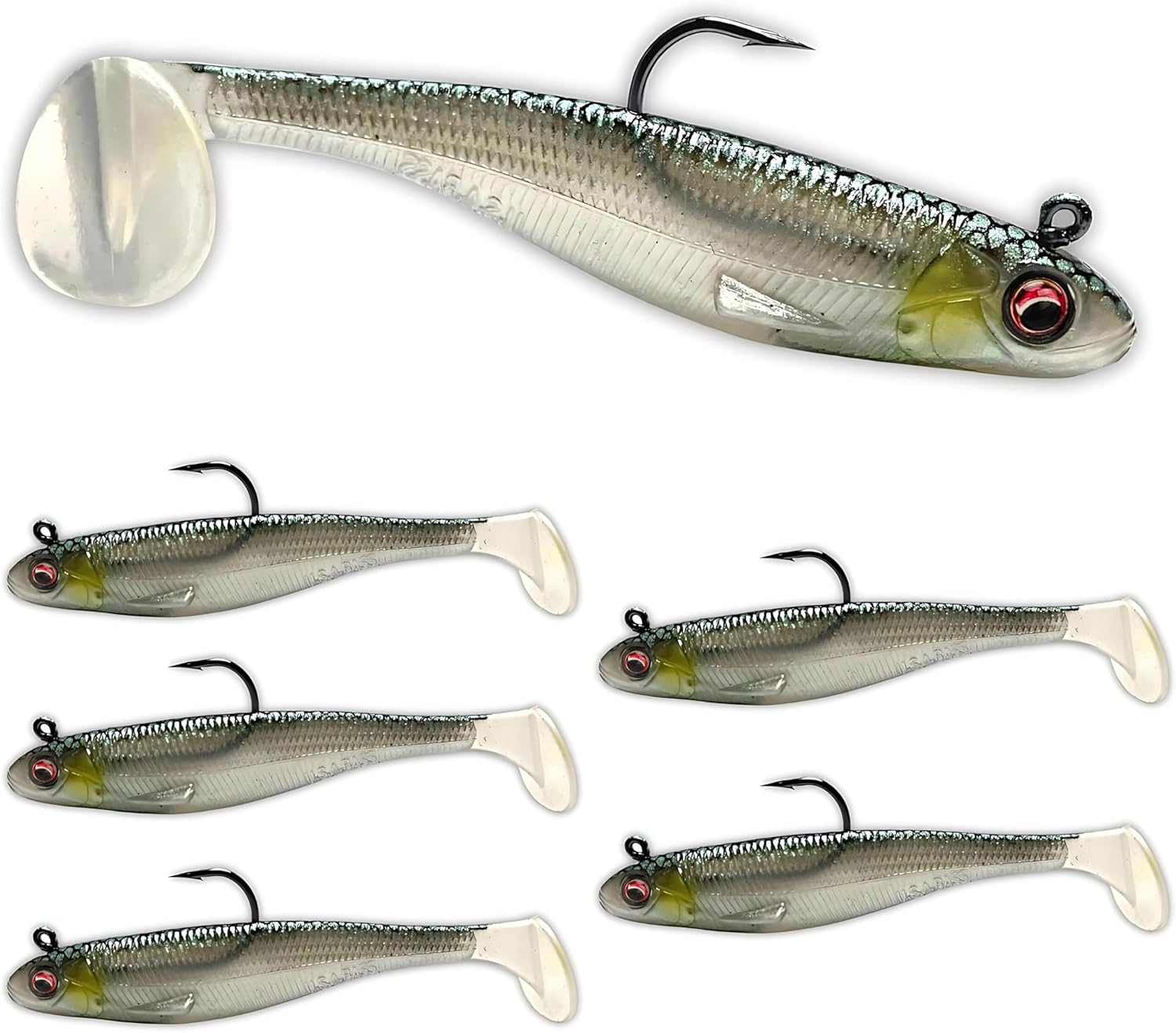 bass patriot lures Patriot Shad Paddle Tail Swimbaits