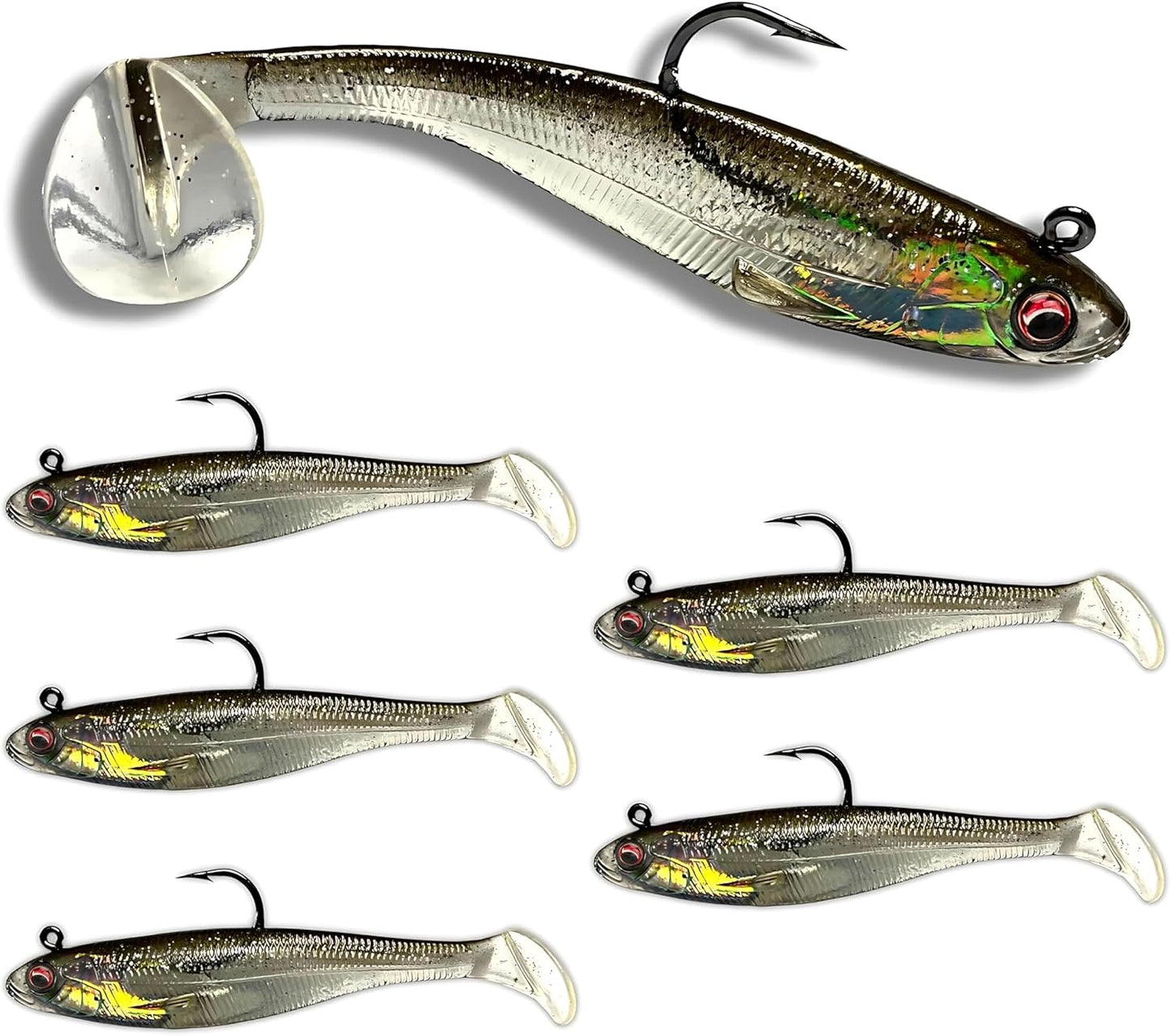 Patriot Shad Paddle Tail Swimbaits - Super Shad