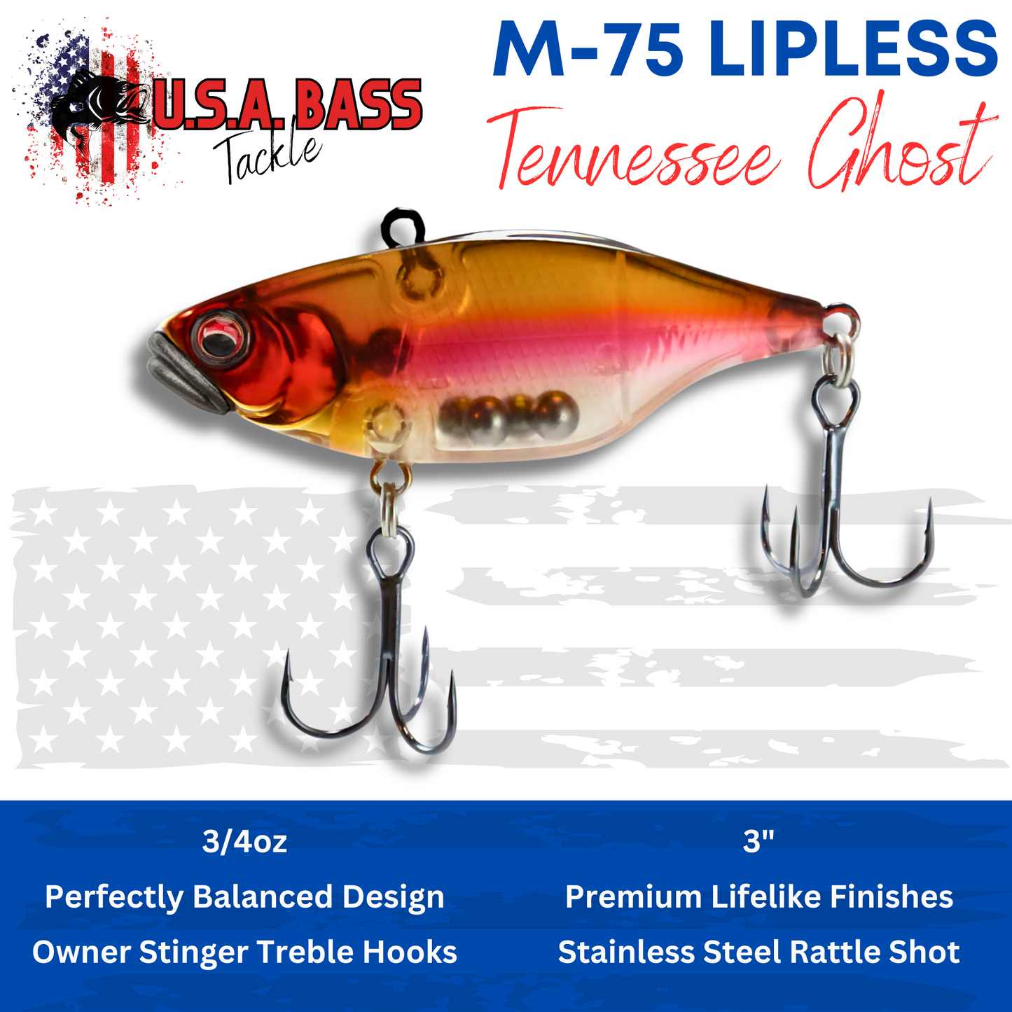 M-Series Lipless Crankbait - Tennesse Ghost