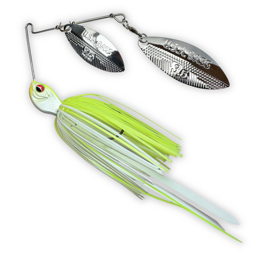 Apache Attack Spinnerbait - White Chartreuse