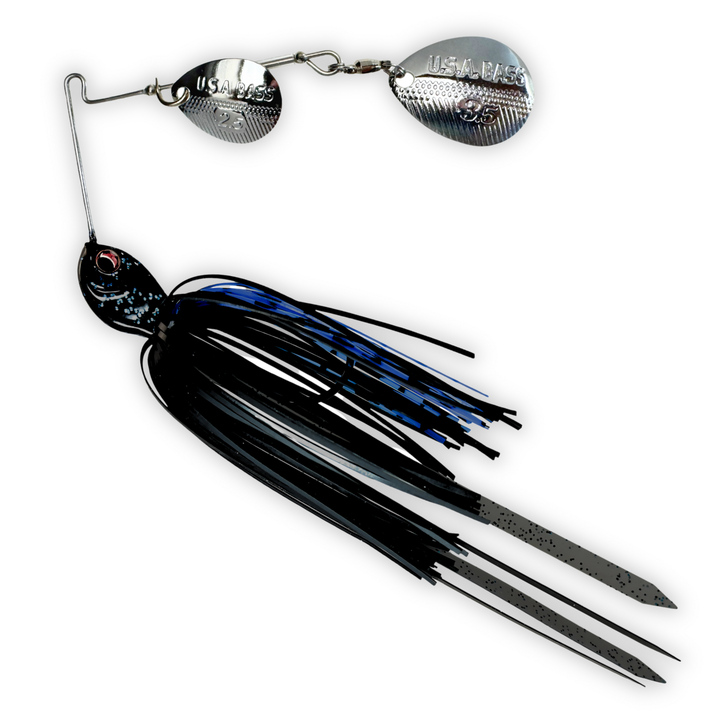 Apache Attack Spinnerbait - Black & Blue