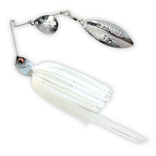 Apache Attack Spinnerbait - White Knight
