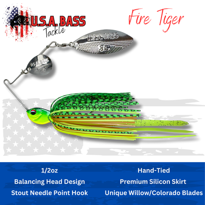 Apache Attack Spinnerbait - Fire Tiger