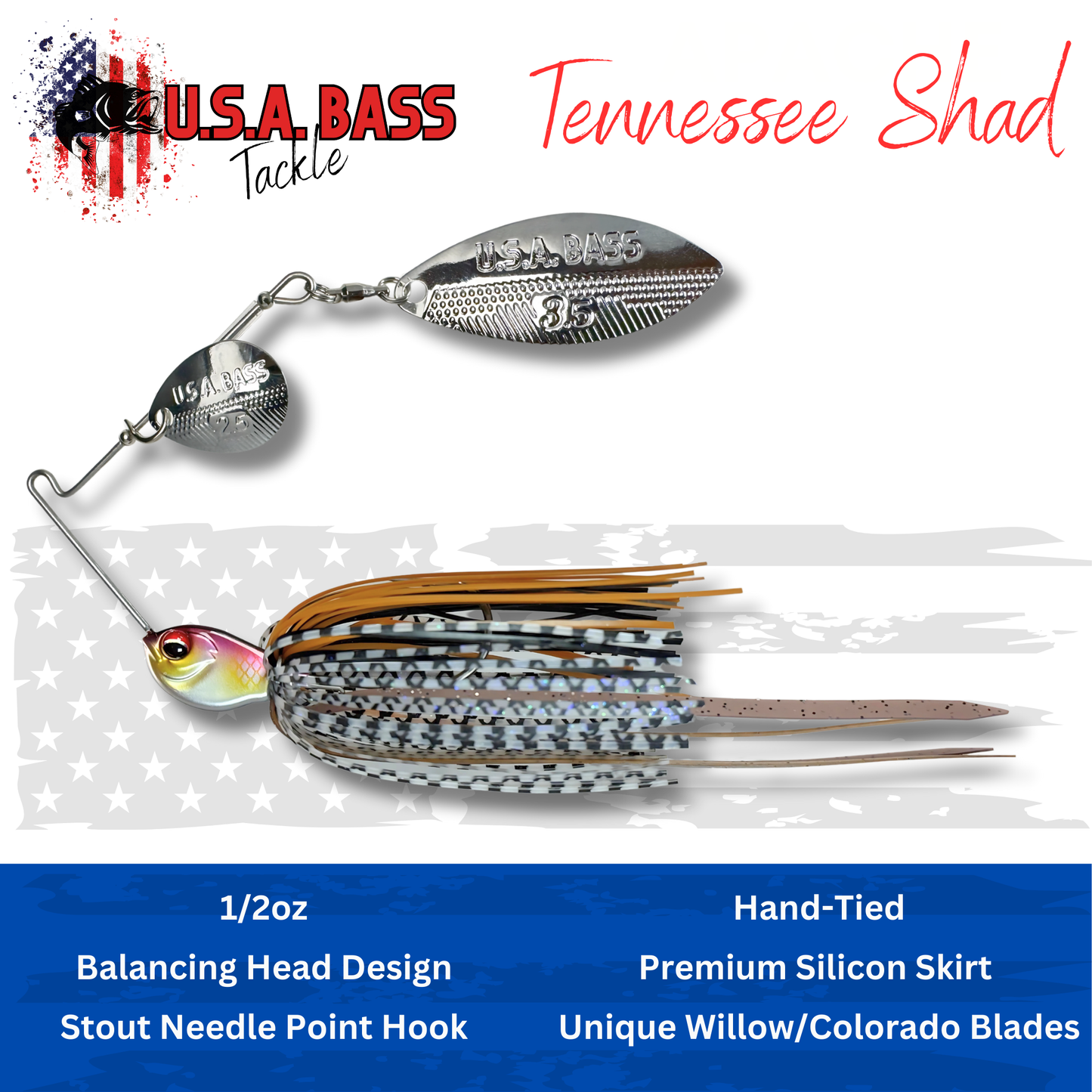 Apache Attack Spinnerbait - Tennessee Shad