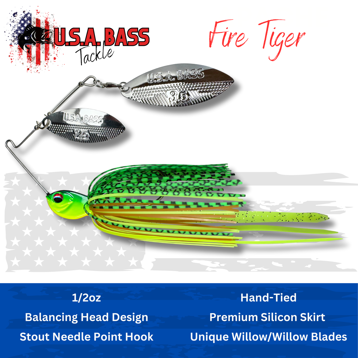 Apache Attack Spinnerbait - Fire Tiger