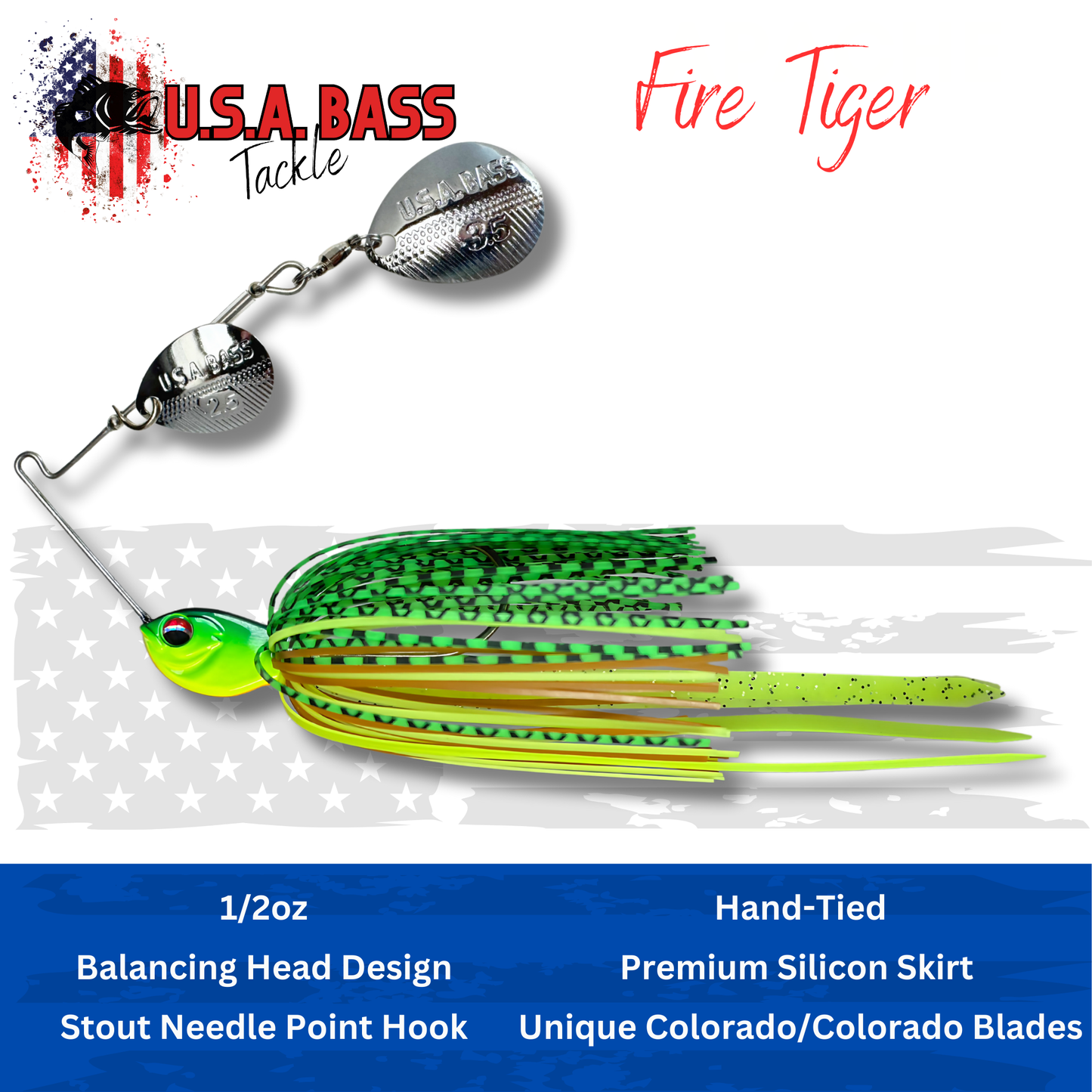 Apache Attack Spinnerbait - Fire Tiger