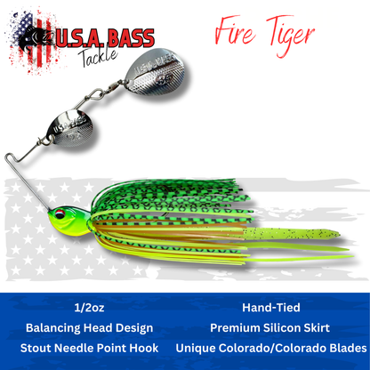Apache Attack Spinnerbait - Fire Tiger