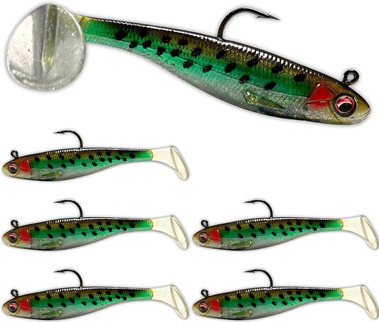 Patriot Shad Paddle Tail Swimbaits - HD Trout