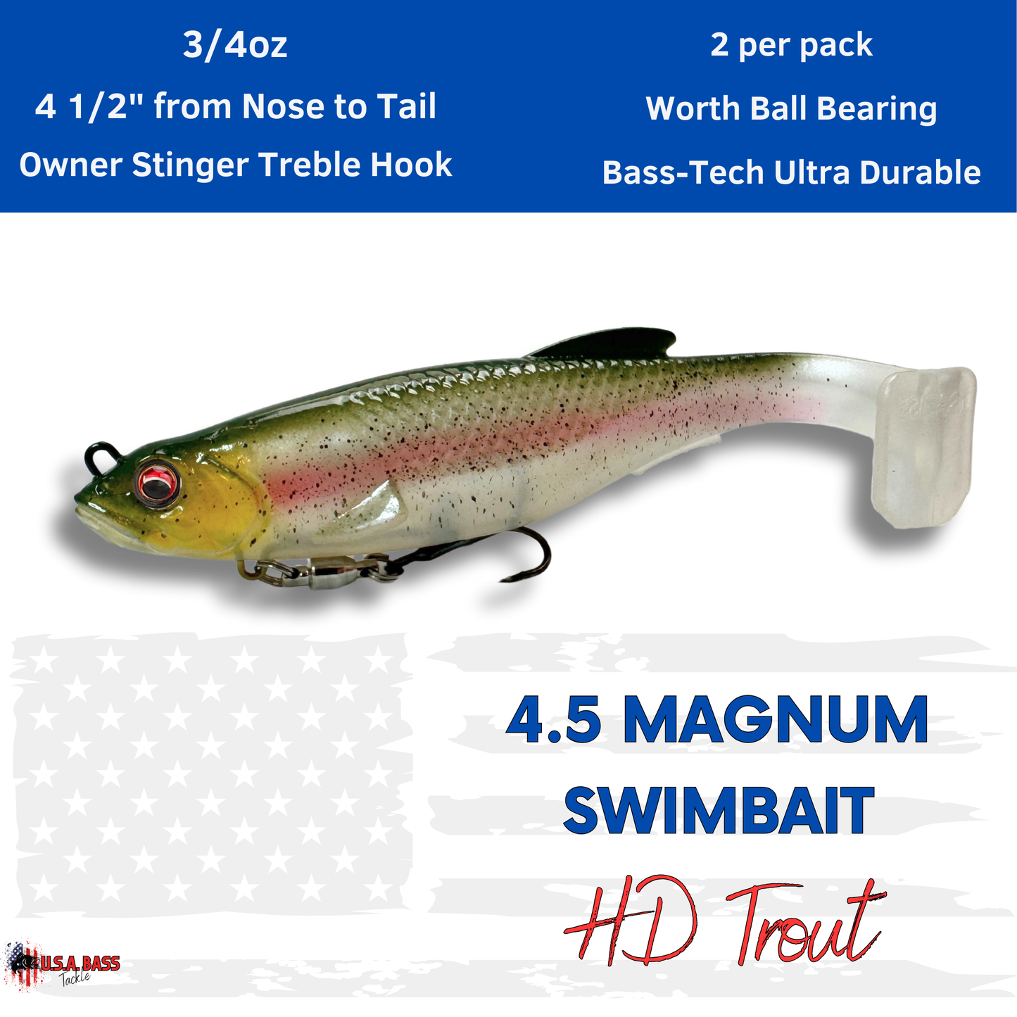 *4.5 Magnum Swimbait - HD Trout