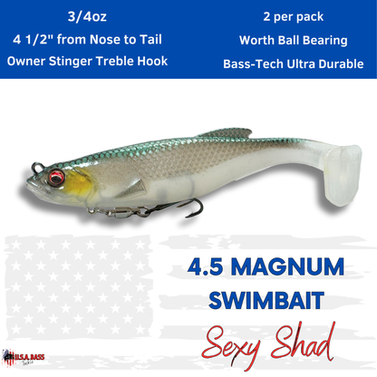 *4.5 Magnum Swimbait - Sexy Shad