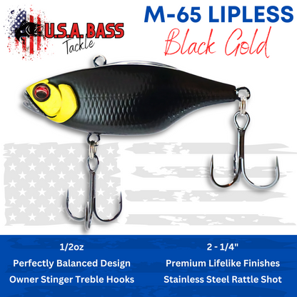M-Series Lipless Crankbait - Black Gold