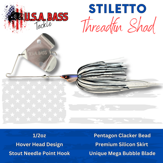 Stiletto Buzzbait - Threadfin Shad