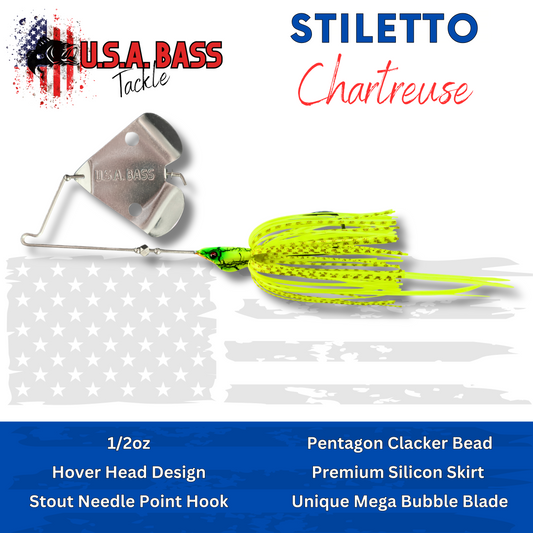 Stiletto Buzzbait - Chartreuse