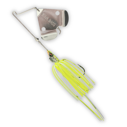 Stiletto Buzzbait - White Chartreuse