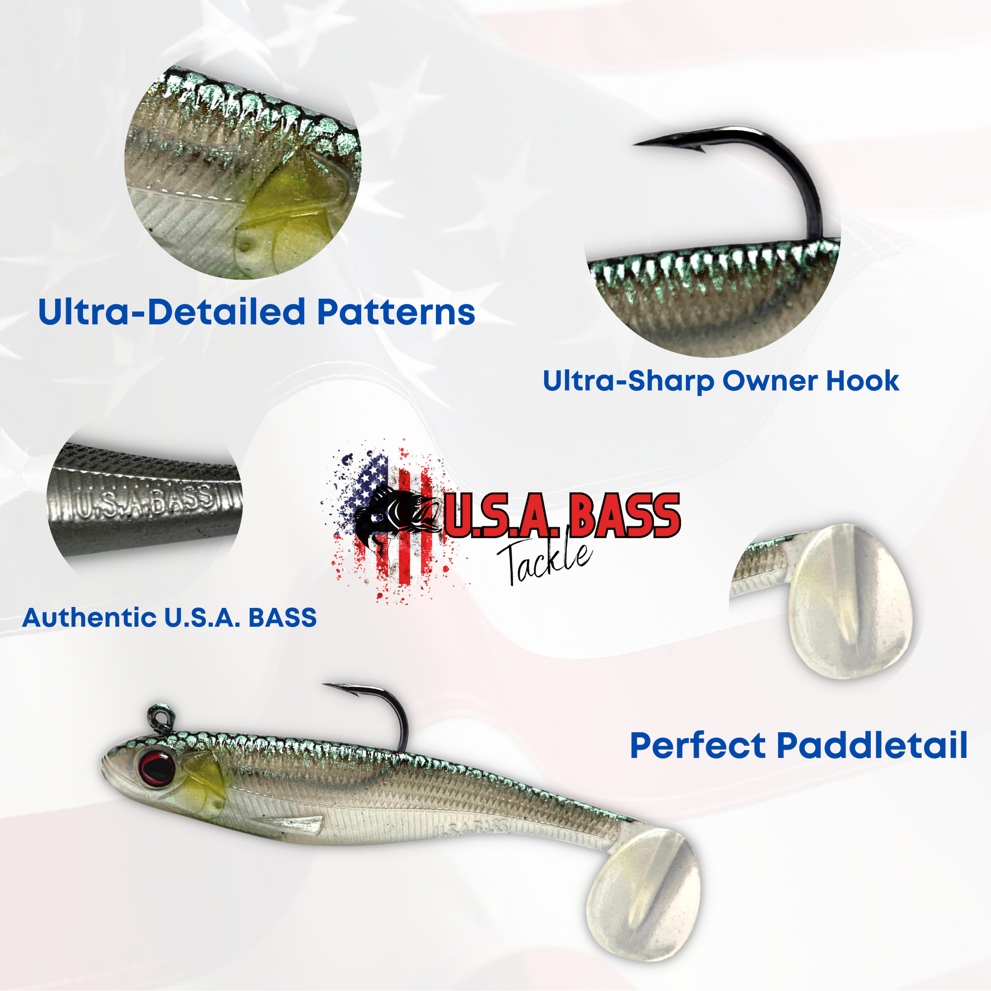 Patriot Shad Paddle Tail Swimbaits